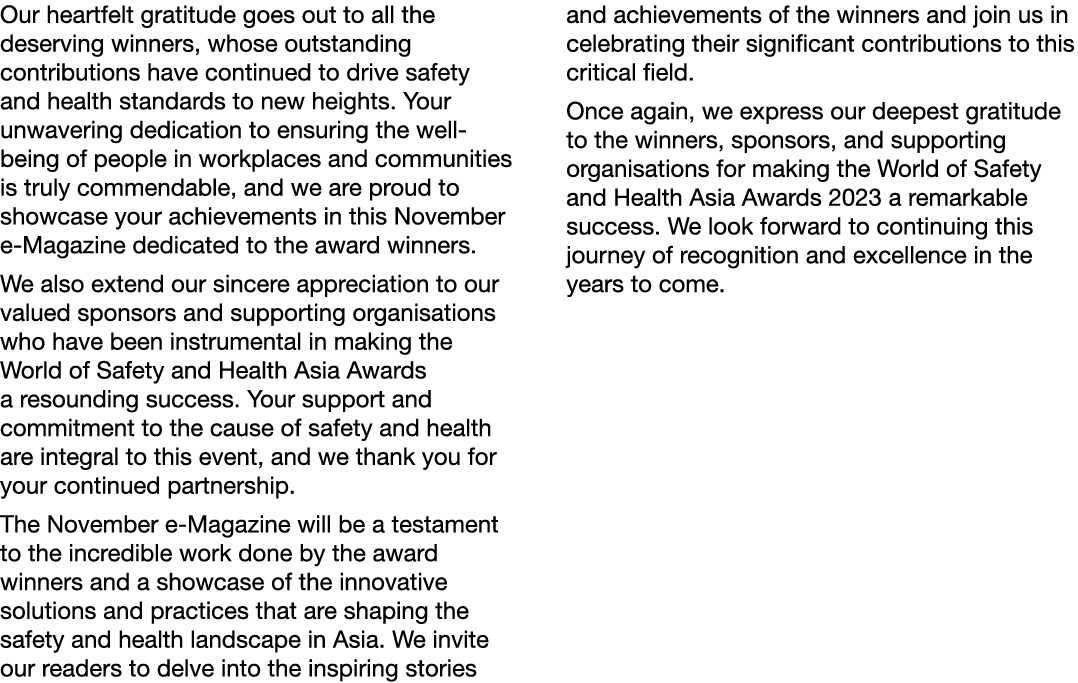 Our heartfelt gratitude goes out to all the deserving winners, whose outstanding contributions have continued to driv...
