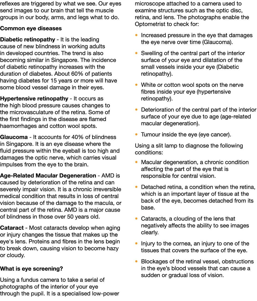 reflexes are triggered by what we see. Our eyes send images to our brain that tell the muscle groups in our body, arm...