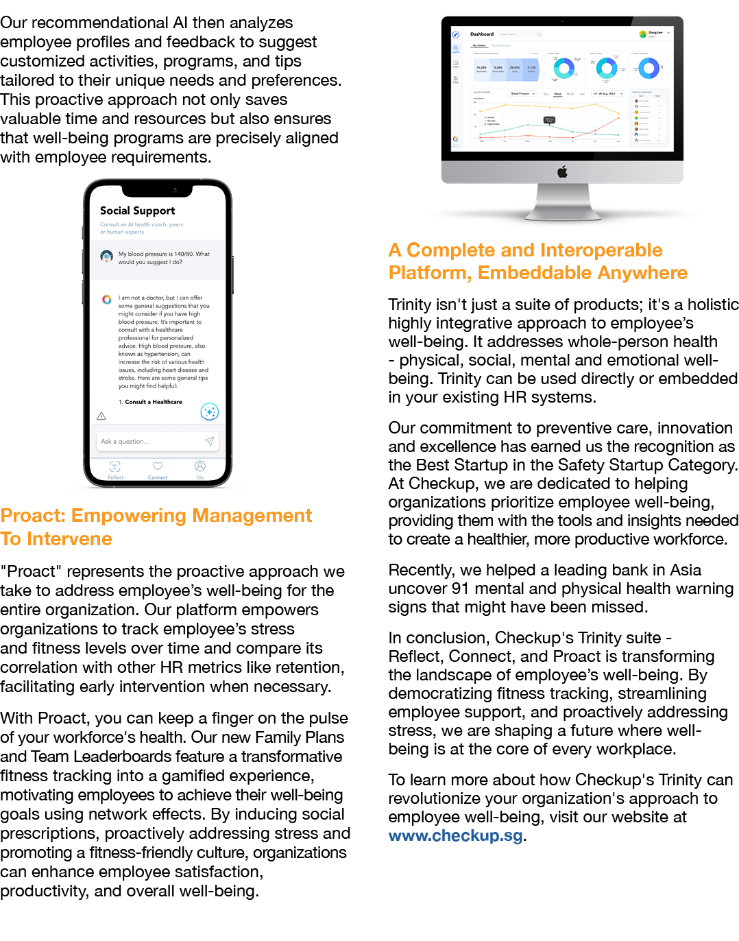 Our recommendational AI then analyzes employee profiles and feedback to suggest customized activities, programs, and ...
