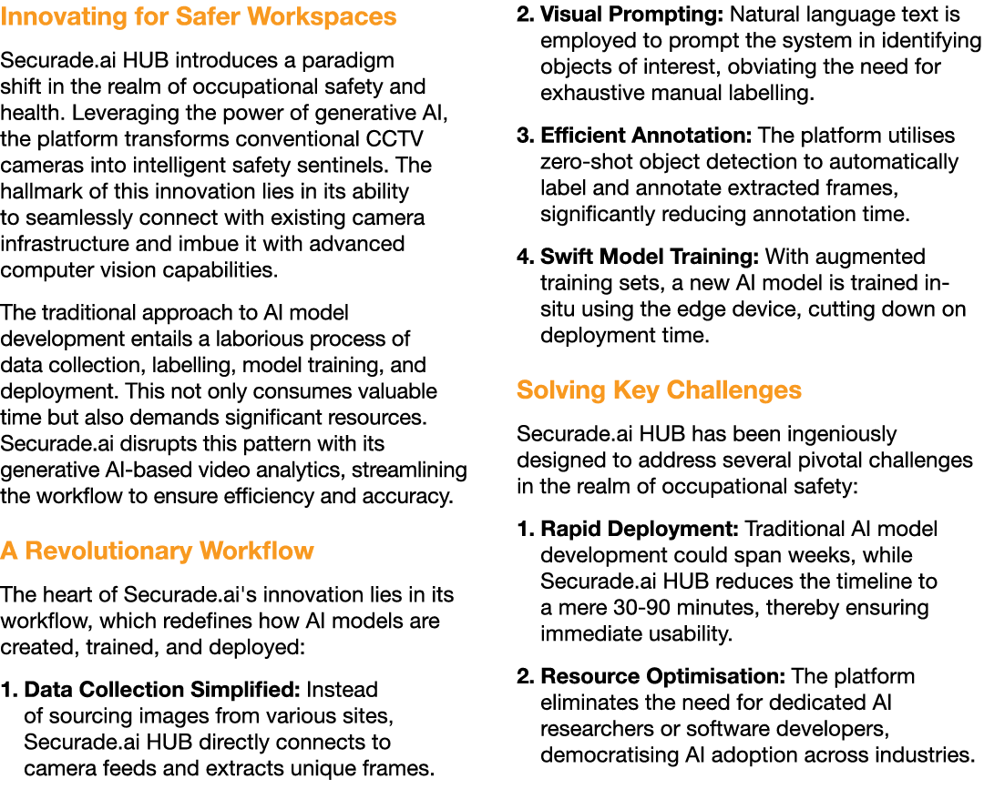 Innovating for Safer Workspaces Securade.ai HUB introduces a paradigm shift in the realm of occupational safety and h...