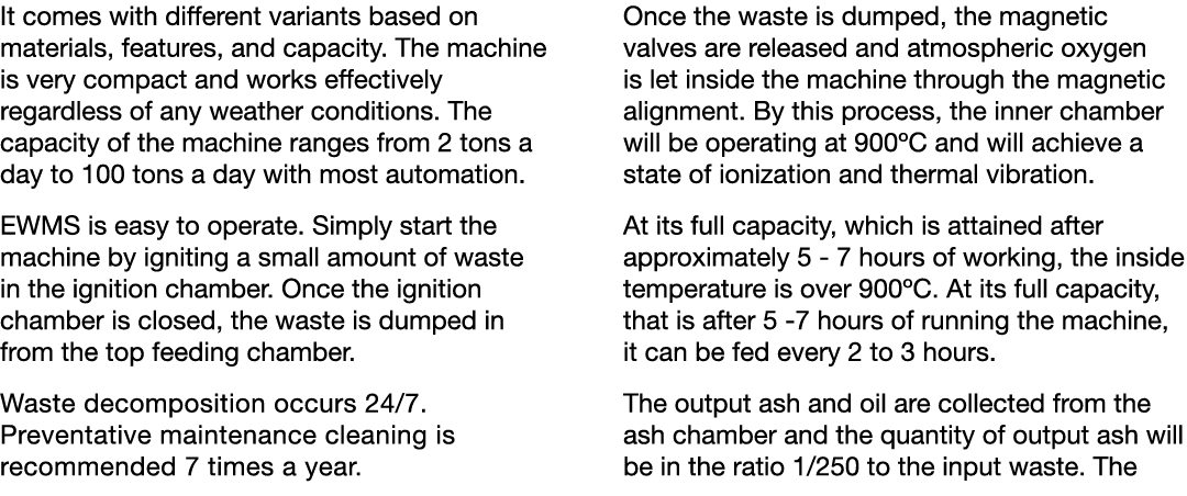 It comes with different variants based on materials, features, and capacity. The machine is very compact and works ef...