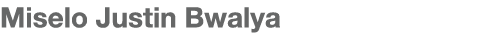 Miselo Justin Bwalya