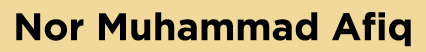Nor Muhammad Afiq