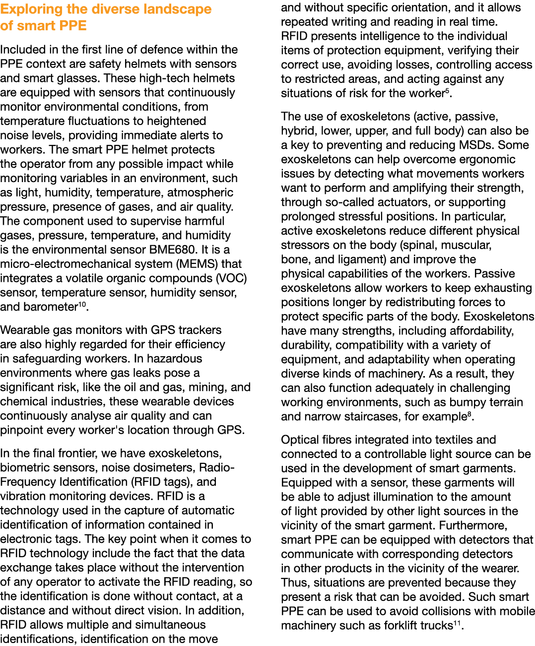 Exploring the diverse landscape of smart PPE Included in the first line of defence within the PPE context are safety ...