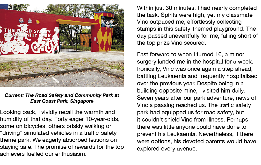 ￼ Current: The Road Safety and Community Park at East Coast Park, Singapore Looking back, I vividly recall the warmth...