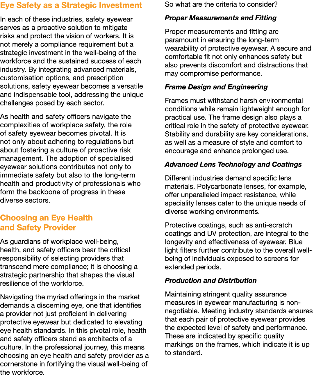 Eye Safety as a Strategic Investment In each of these industries, safety eyewear serves as a proactive solution to mi...