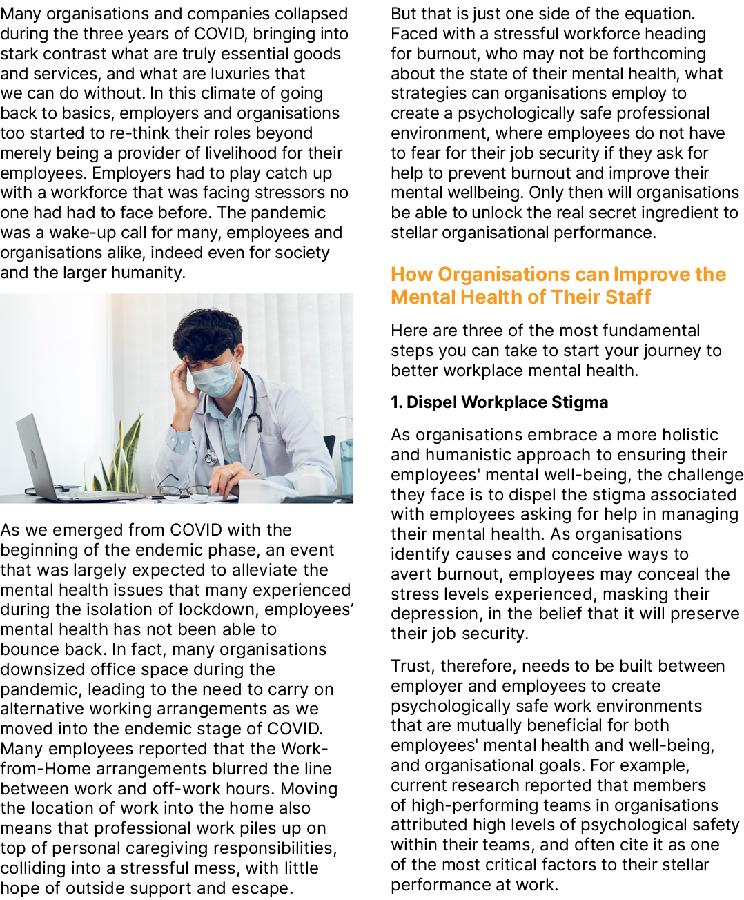 Many organisations and companies collapsed during the three years of COVID, bringing into stark contrast what are tru...