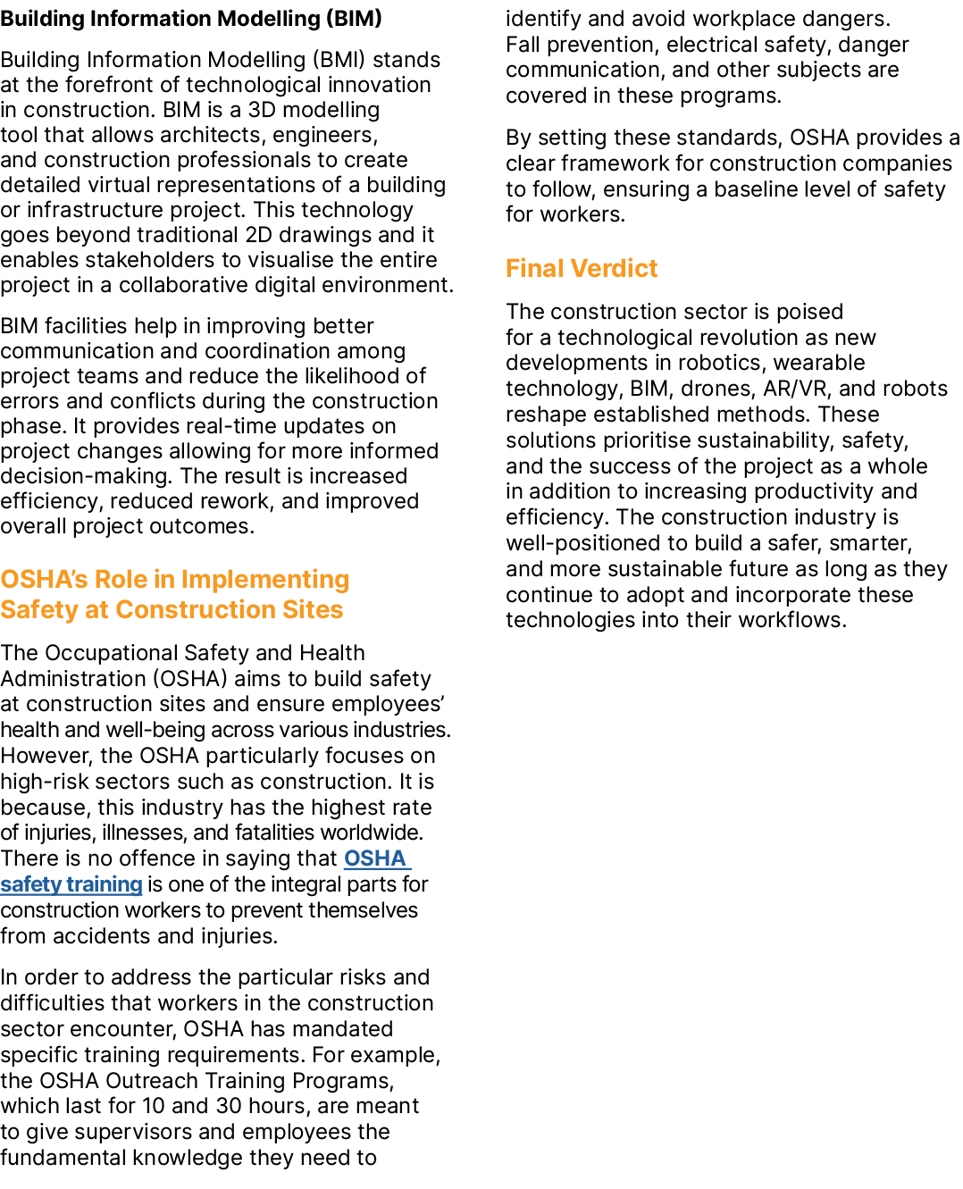 Building Information Modelling (BIM) Building Information Modelling (BMI) stands at the forefront of technological in...
