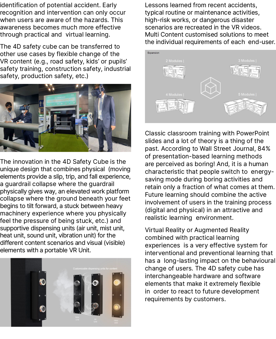 identification of potential accident. Early recognition and intervention can only occur when users are aware of the h...