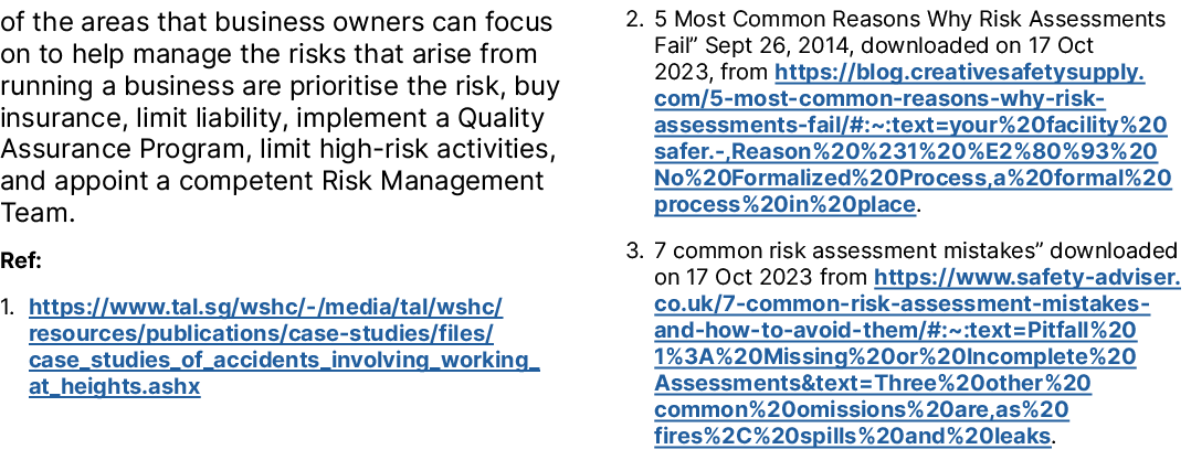 of the areas that business owners can focus on to help manage the risks that arise from running a business are priori...