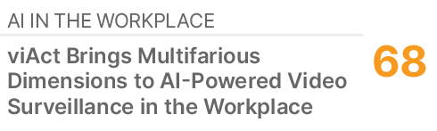 AI IN THE WORKPLACE,68,viAct Brings Multifarious Dimensions to AI Powered Video Surveillance in the Workplace
