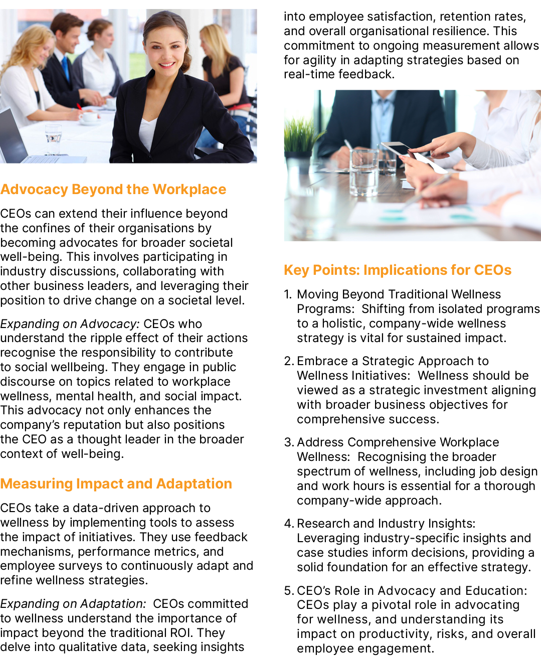 ￼ Advocacy Beyond the Workplace CEOs can extend their influence beyond the confines of their organisations by becomin...