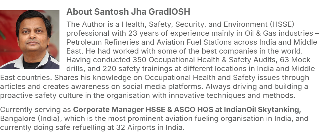 ￼About Santosh Jha GradIOSH The Author is a Health, Safety, Security, and Environment (HSSE) professional with 23 yea...