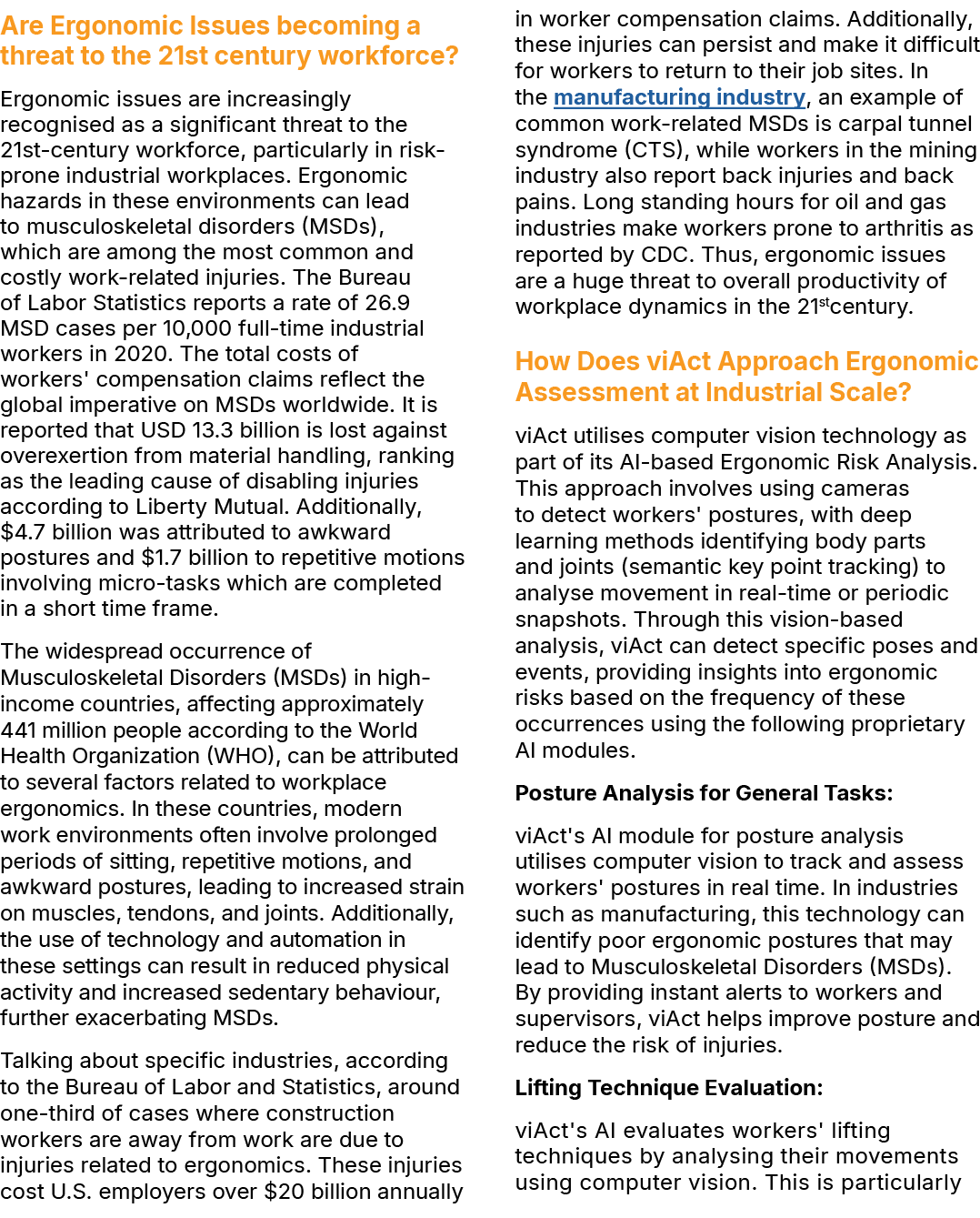 Are Ergonomic Issues becoming a threat to the 21st century workforce? Ergonomic issues are increasingly recognised as...