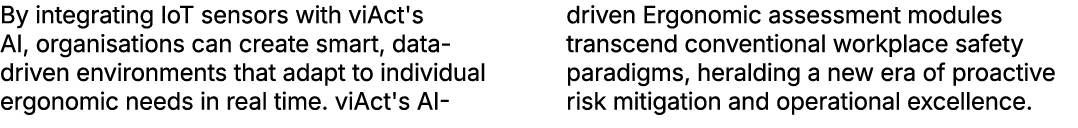 By integrating IoT sensors with viAct's AI, organisations can create smart, data driven environments that adapt to in...