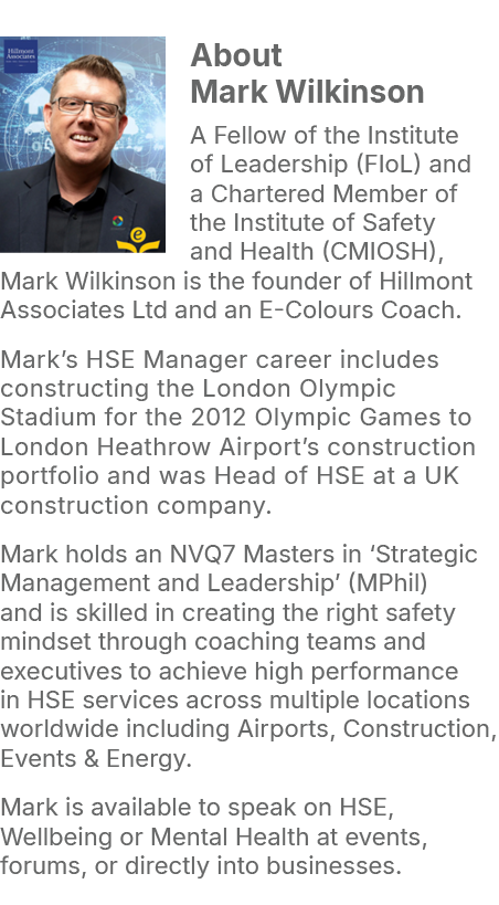 ￼About Mark Wilkinson A Fellow of the Institute of Leadership (FIoL) and a Chartered Member of the Institute of Safet...