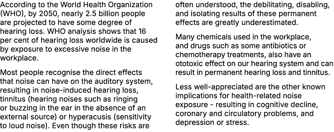 According to the World Health Organization (WHO), by 2050, nearly 2.5 billion people are projected to have some degre...