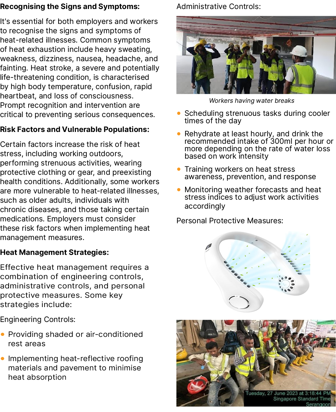 Recognising the Signs and Symptoms: It's essential for both employers and workers to recognise the signs and symptoms...