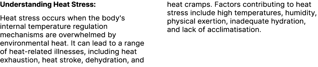 Understanding Heat Stress: Heat stress occurs when the body's internal temperature regulation mechanisms are overwhel...