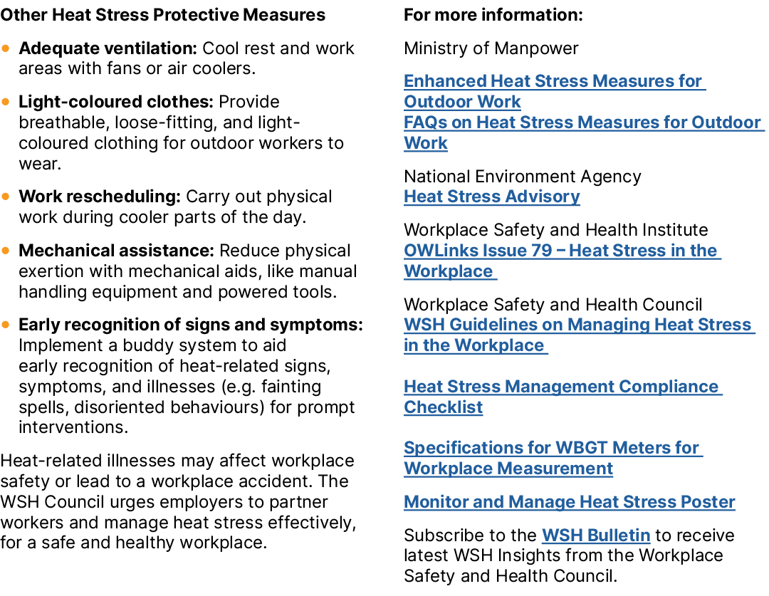 Other Heat Stress Protective Measures ● Adequate ventilation: Cool rest and work areas with fans or air coolers. ● Li...