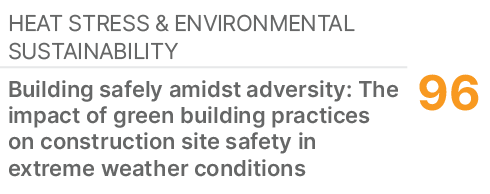 Heat Stress & Environmental Sustainability ,96,Building safely amidst adversity: The impact of green building practic...