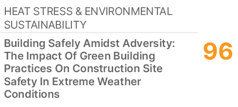 Heat Stress & Environmental Sustainability ,96,Building Safely Amidst Adversity: The Impact Of Green Building Practic...