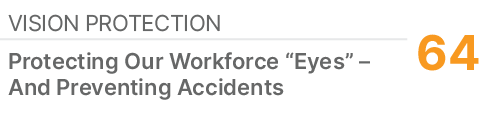 Vision Protection,64,Protecting Our Workforce “Eyes” – And Preventing Accidents
