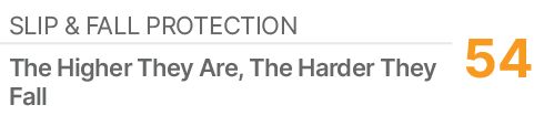 Slip & Fall Protection,54,The Higher They Are, The Harder They Fall
