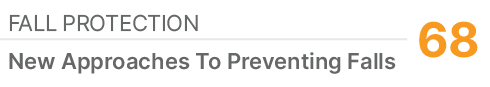 Fall Protection,68,New Approaches To Preventing Falls