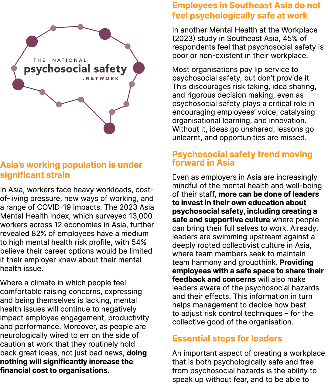 ￼ Asia’s working population is under significant strain In Asia, workers face heavy workloads, cost of living pressur...