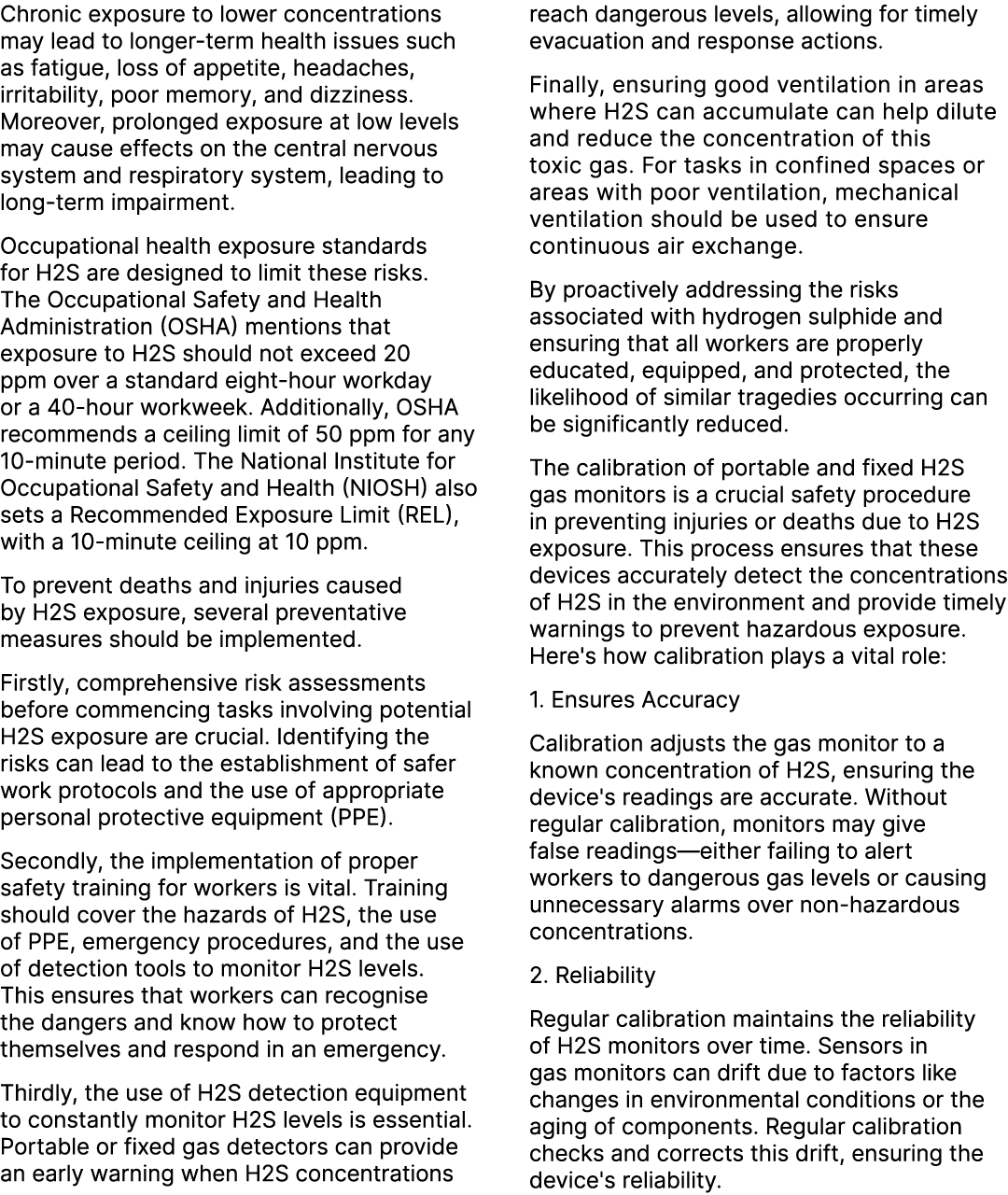 Chronic exposure to lower concentrations may lead to longer term health issues such as fatigue, loss of appetite, hea...