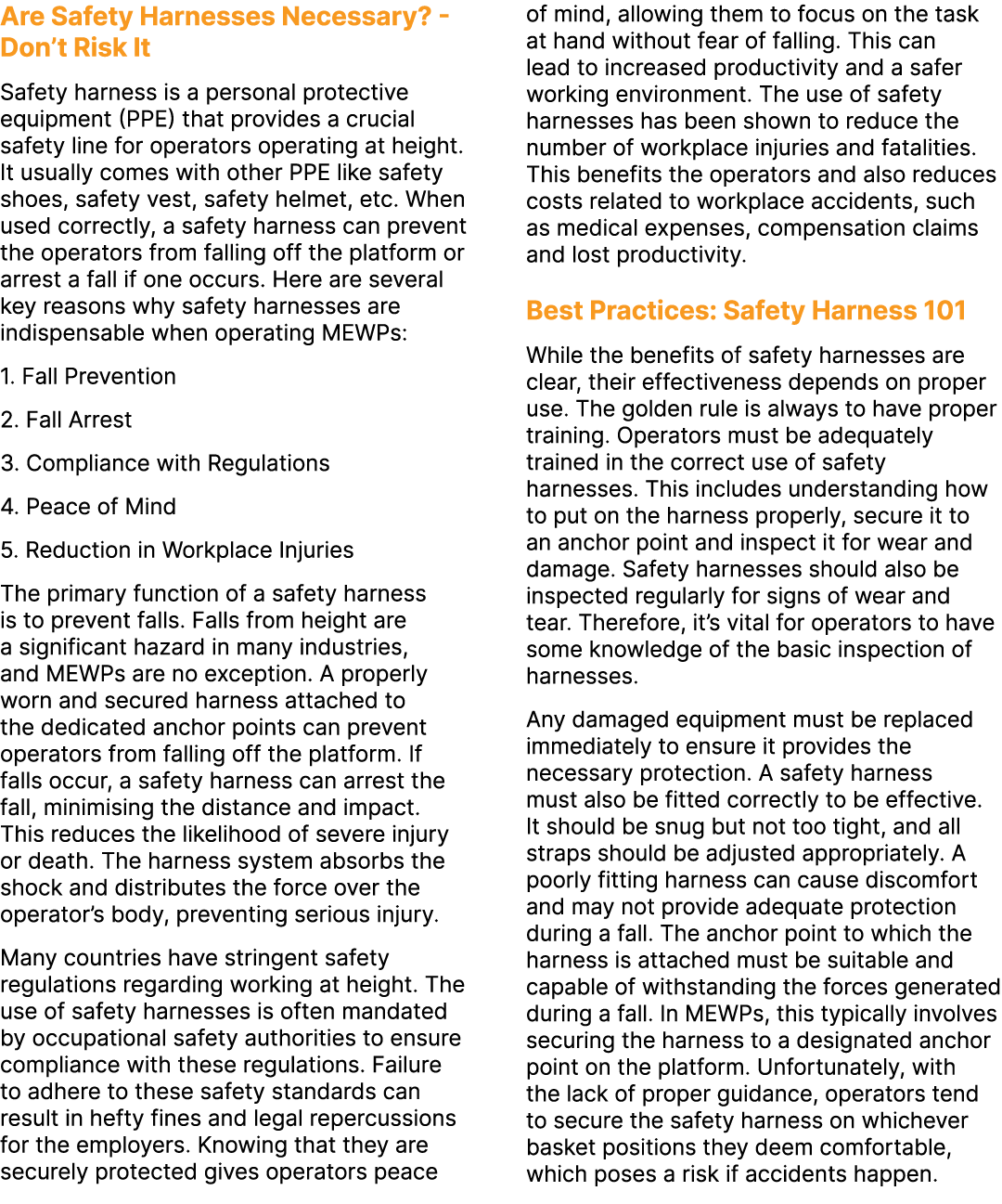 Are Safety Harnesses Necessary? Don’t Risk It Safety harness is a personal protective equipment (PPE) that provides a...