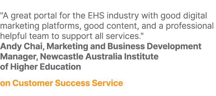 \“A great portal for the EHS industry with good digital marketing platforms, good content, and a professional helpful...