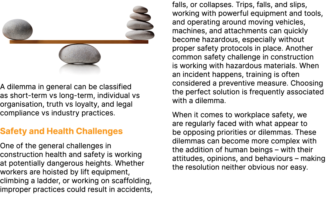 ￼ A dilemma in general can be classified as short term vs long term, individual vs organisation, truth vs loyalty, an...