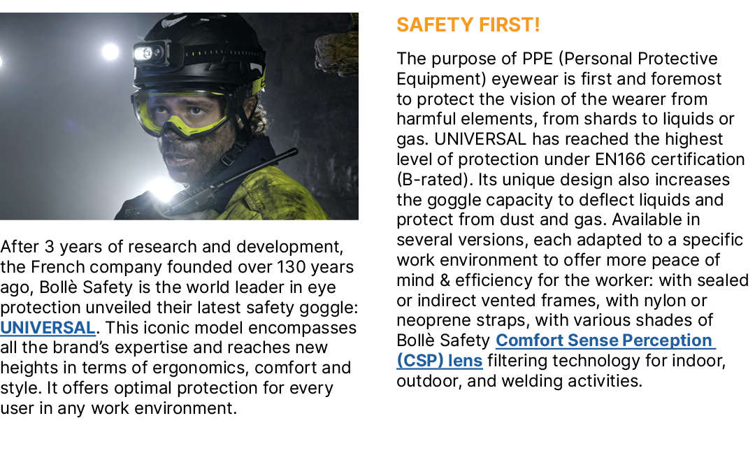 ￼ After 3 years of research and development, the French company founded over 130 years ago, Boll Safety is the world...