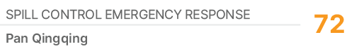 Spill Control Emergency Response,72,Pan Qingqing