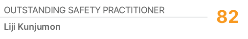 Outstanding Safety Practitioner,82,Liji Kunjumon