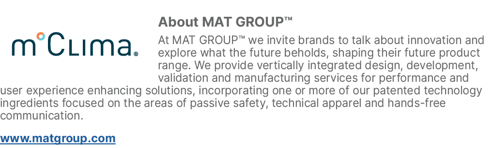 ￼About MAT GROUP™ At MAT GROUP™ we invite brands to talk about innovation and explore what the future beholds, shapin...