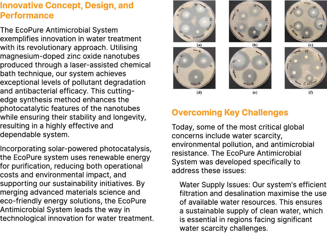 Innovative Concept, Design, and Performance The EcoPure Antimicrobial System exemplifies innovation in water treatmen...