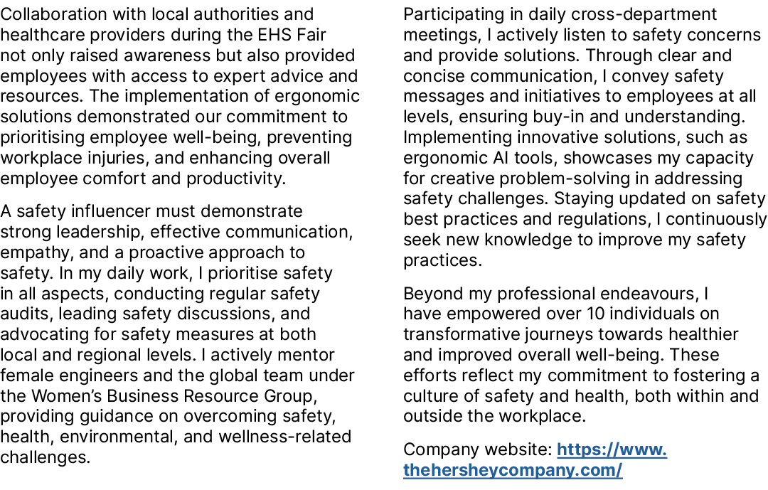 Collaboration with local authorities and healthcare providers during the EHS Fair not only raised awareness but also ...