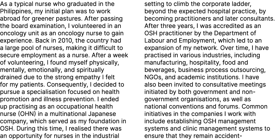 As a typical nurse who graduated in the Philippines, my initial plan was to work abroad for greener pastures. After p...