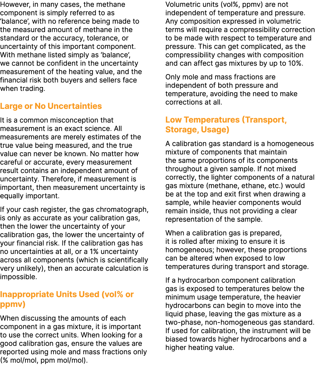 However, in many cases, the methane component is simply referred to as ‘balance’, with no reference being made to the...