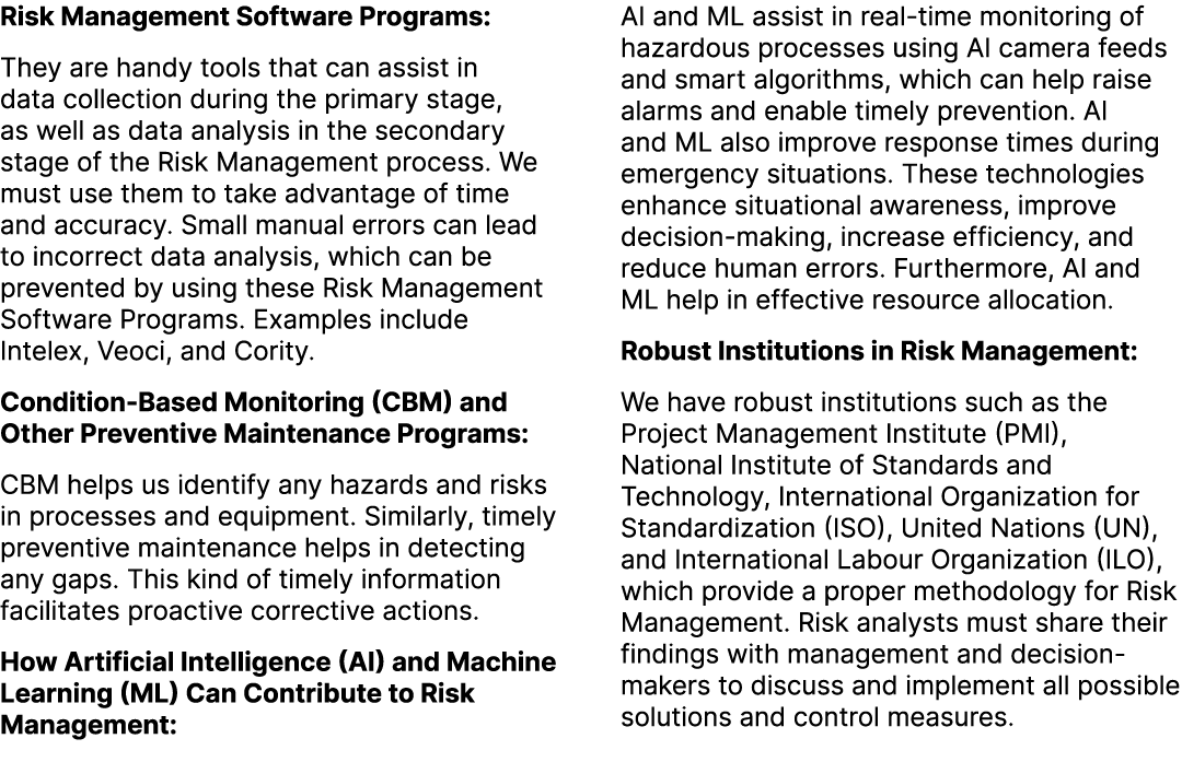 Risk Management Software Programs: They are handy tools that can assist in data collection during the primary stage, ...