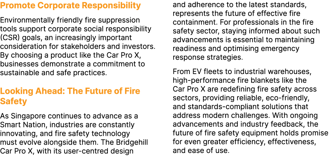 Promote Corporate Responsibility Environmentally friendly fire suppression tools support corporate social responsibil...