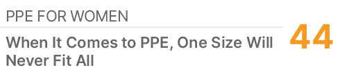 PPE for Women,44,When It Comes to PPE, One Size Will Never Fit All