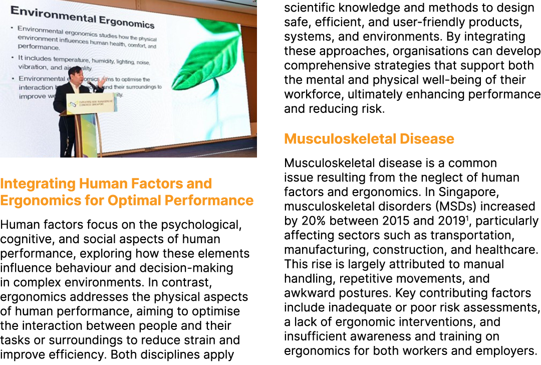 ￼ Integrating Human Factors and Ergonomics for Optimal Performance Human factors focus on the psychological, cognitiv...