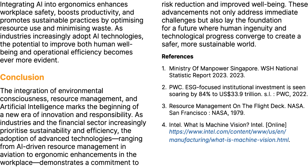 Integrating AI into ergonomics enhances workplace safety, boosts productivity, and promotes sustainable practices by ...
