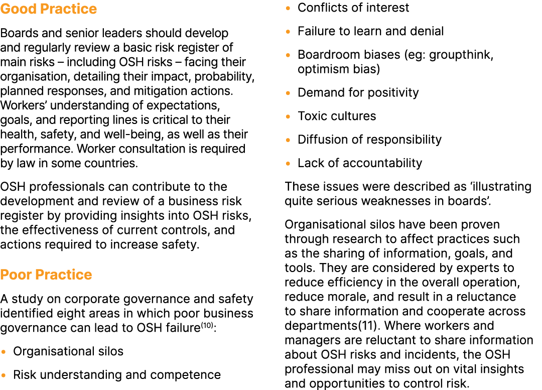 Good Practice Boards and senior leaders should develop and regularly review a basic risk register of main risks – inc...