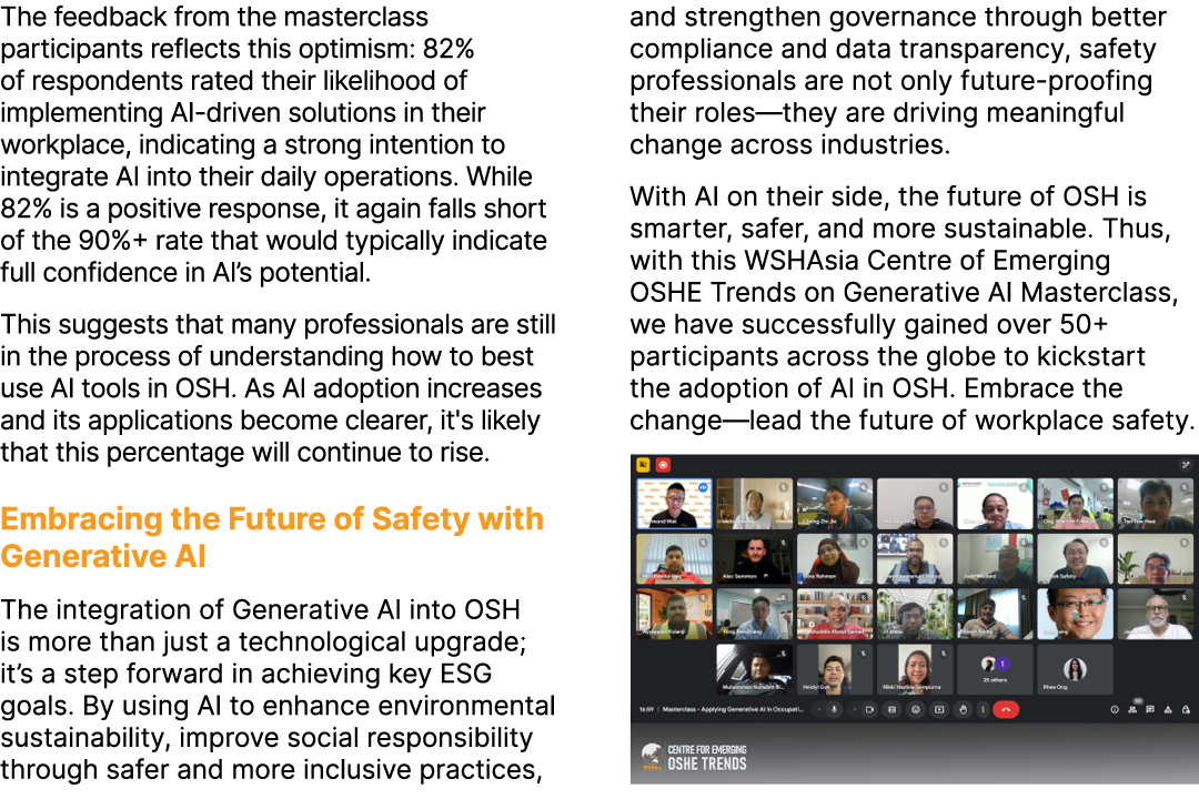 The feedback from the masterclass participants reflects this optimism: 82% of respondents rated their likelihood of i...