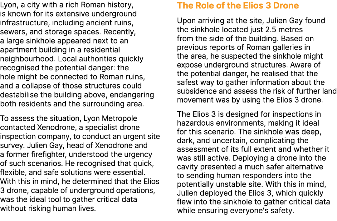 Lyon, a city with a rich Roman history, is known for its extensive underground infrastructure, including ancient ruin...